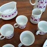Alfoldi porcelain coffee service and serving dishes, 14 pieces, circa 1970.