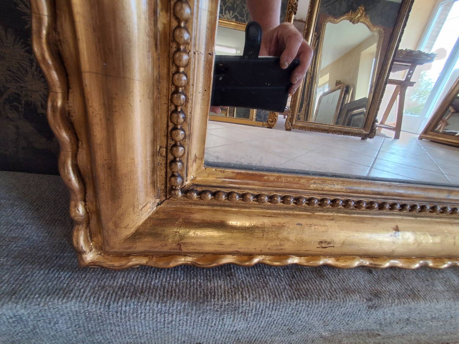 Louis Philippe period mirror 167 x 106