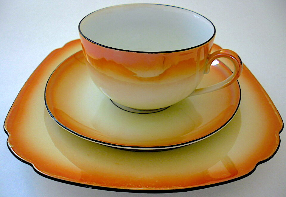Art-deco bohemian porcelain tea or coffee