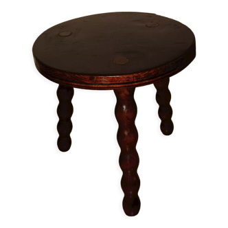 Tabouret tripode artisanal