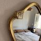 Vintage mirror 1960s Belgian rocaille style gilded wood - 61 x 49 cm