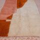 Tapis berbère Azilal terracotta et pêche moderne