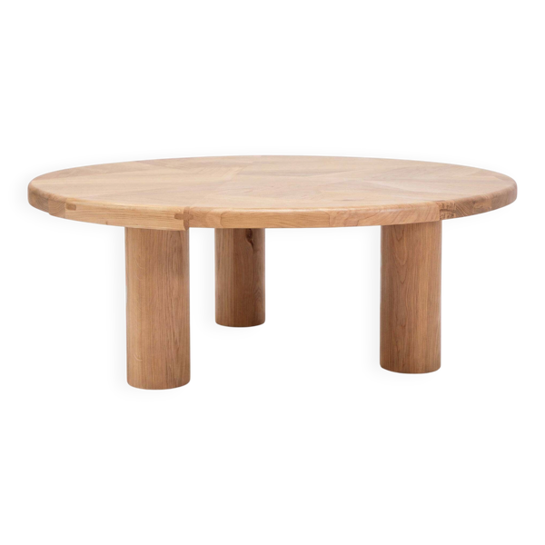 Table basse ronde CUT-P3, chêne massif — Beyit