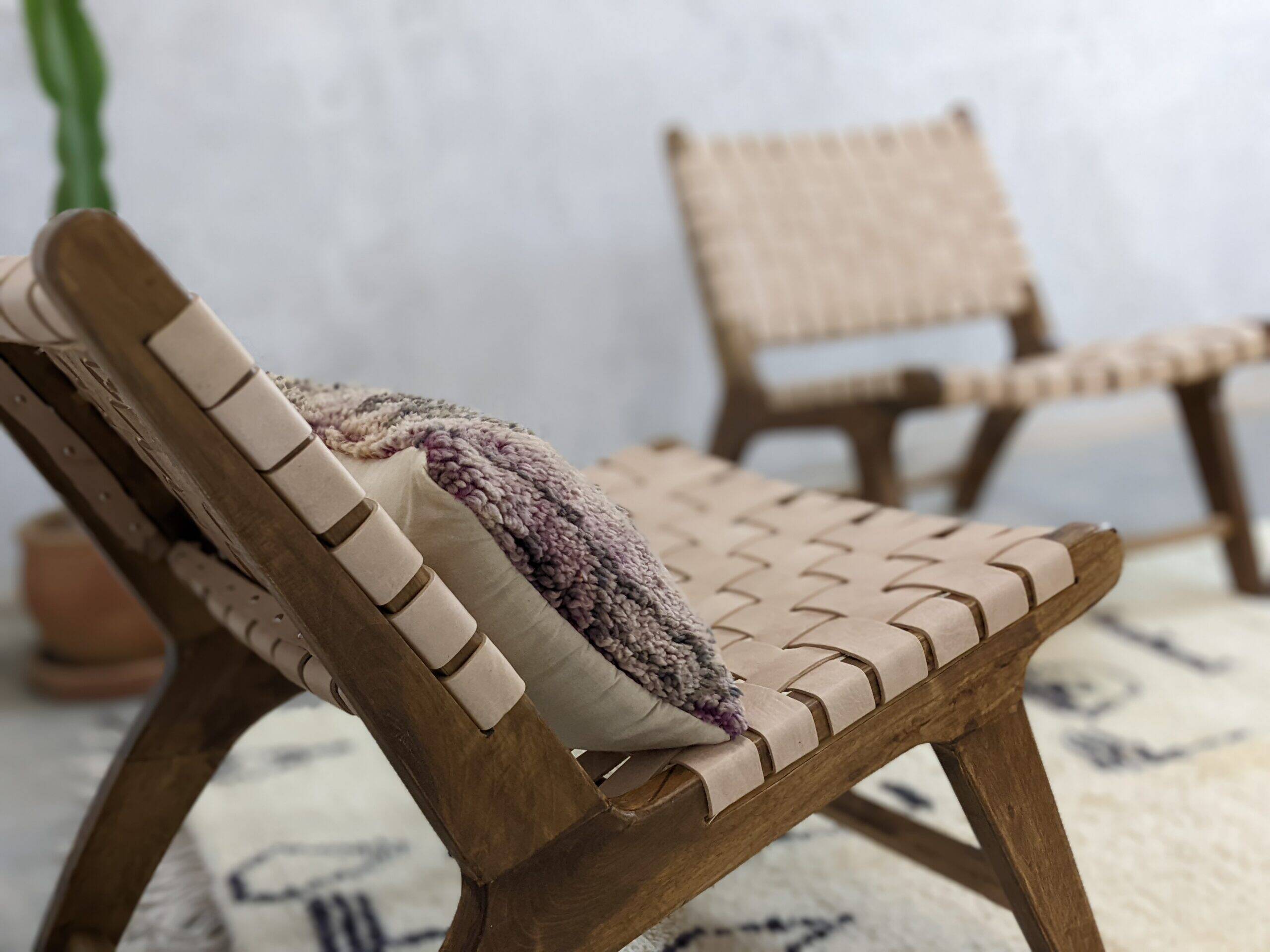 Two leather armchairs