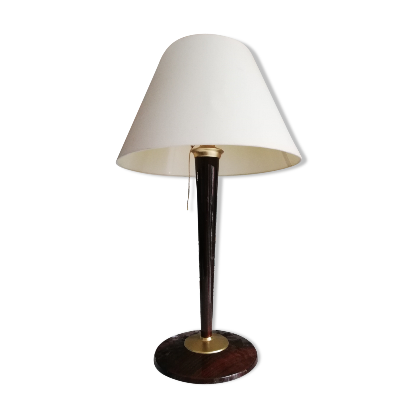 Lamp style art deco foot wood Mazda