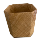 Cache pot Christian Dior en rotin et altuglas