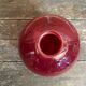 Vintage 1970s Murano Red Bubble Glass Ball Vase Soliflore