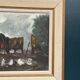 Original Swedish Oil on Panel – “Cabin by the Water” by Jeams – Signed