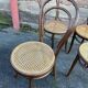 Set of 4 bistro chairs bois courbé type viennois mismatched