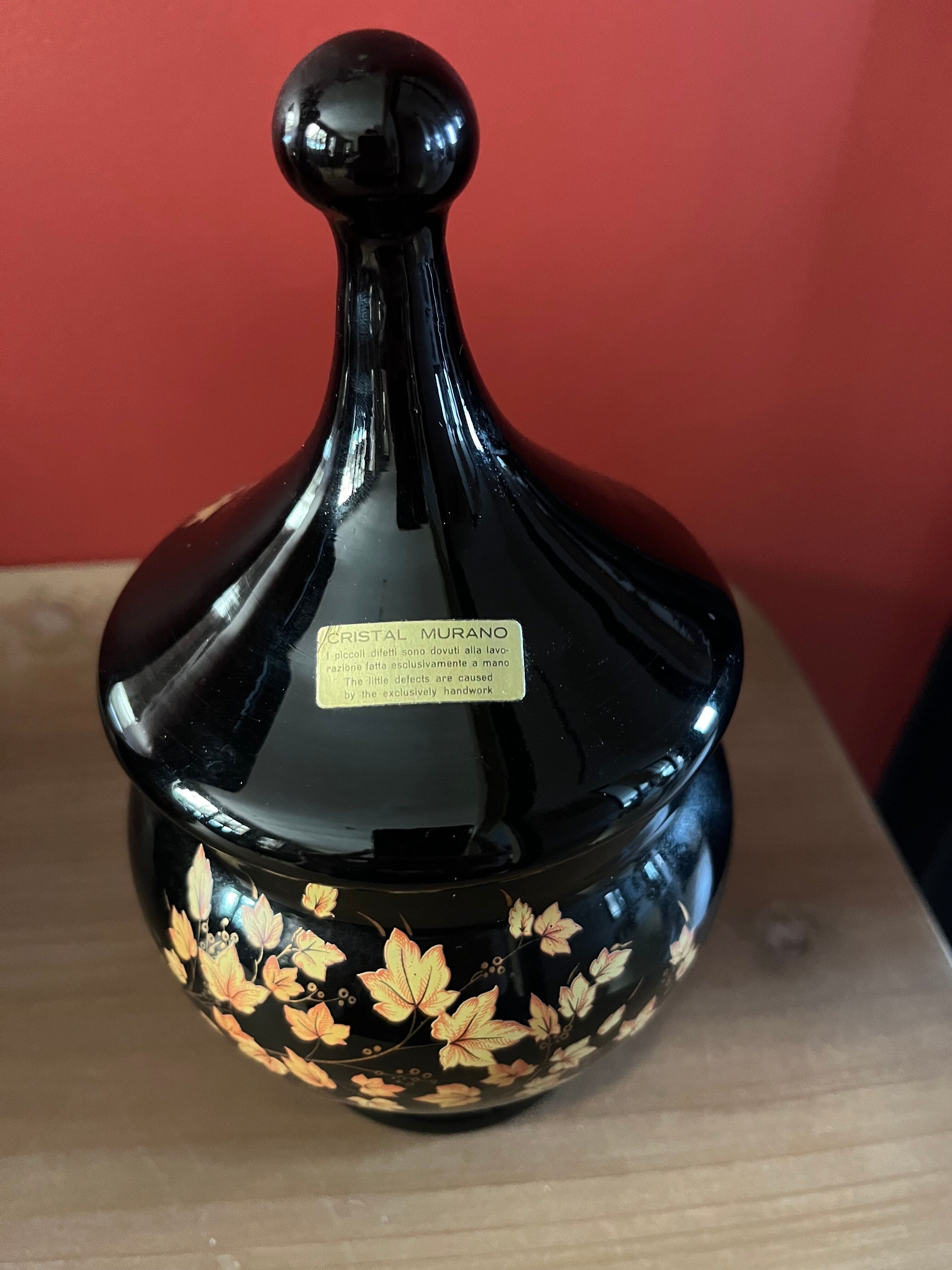 Vase & bonbonnière Cristal Murano