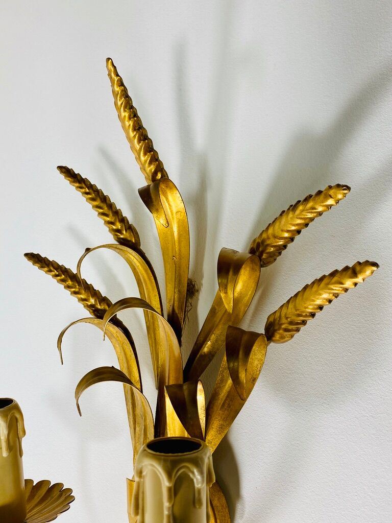 Je Fassung wheat ear wall lamp 1960/70