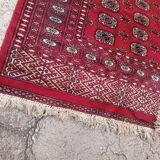 Old Afghan carpet in wool – hand-knotted – tribal patterns – 293 × 186 cm