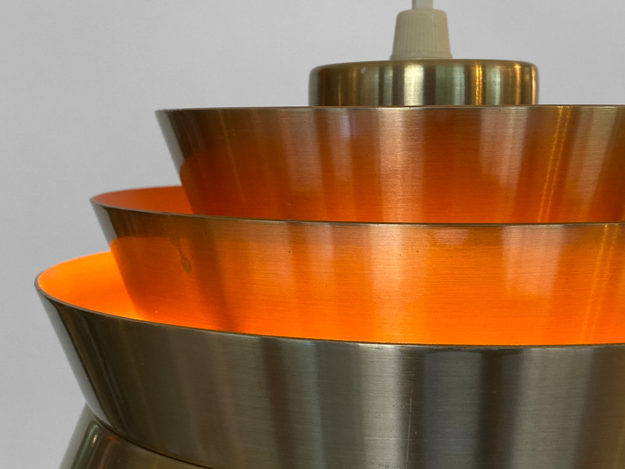 Pendant light "Trava" by Carl Thore for Granhaga Metallindustri. Sweden 1970s.