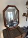 Octagonal wooden mirror