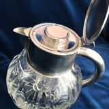 Old crystal orangeade decanter