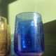 Lot de 6 verres bullés signés Riom