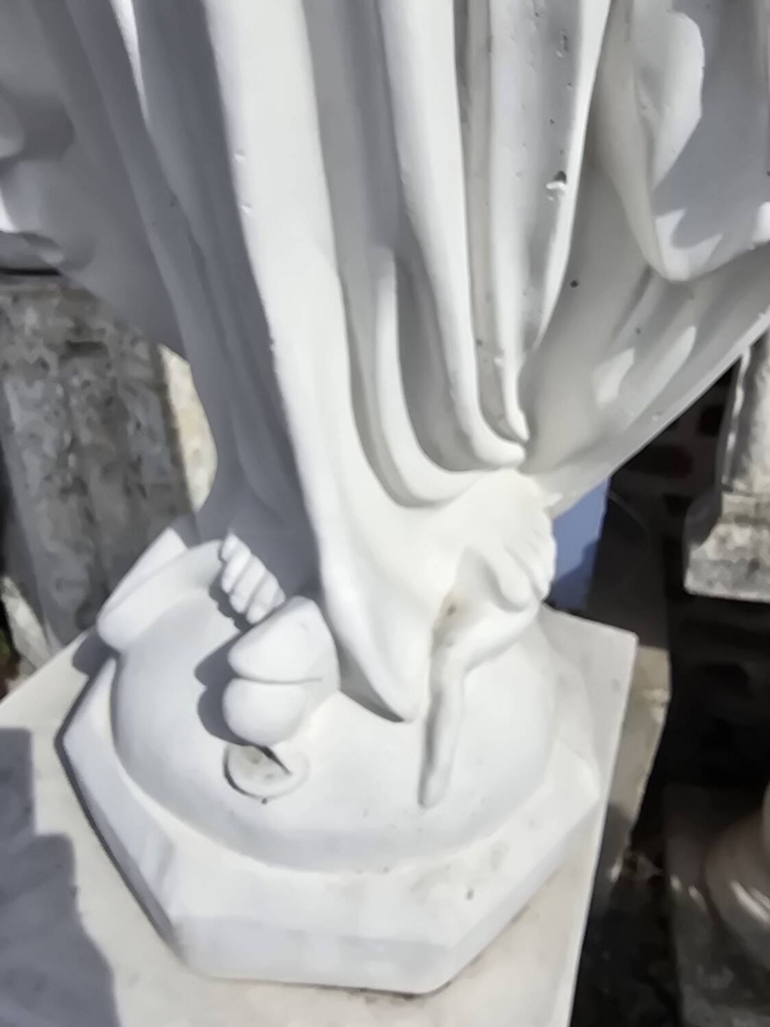 Stone statue of the Holy Virgin