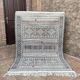 Handwoven Kilim rug made of camel wool, silk, and cactus – blue