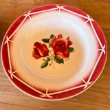 Set of 2 hollow plates Digoin & Sarreguemines model "Cibon"