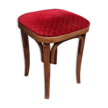 Tabouret en bois courbé