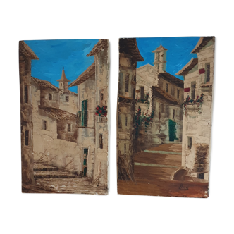 Village views paintings