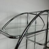 Mid-century design tubular steel shelf