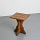 Pair of solid pine side tables, French Alps, circa 1970.