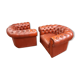 Paire de fauteuils chesterfield