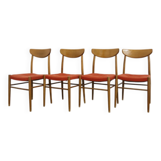 Scandinavian Dining Chairs, 1960s, Set of 4
