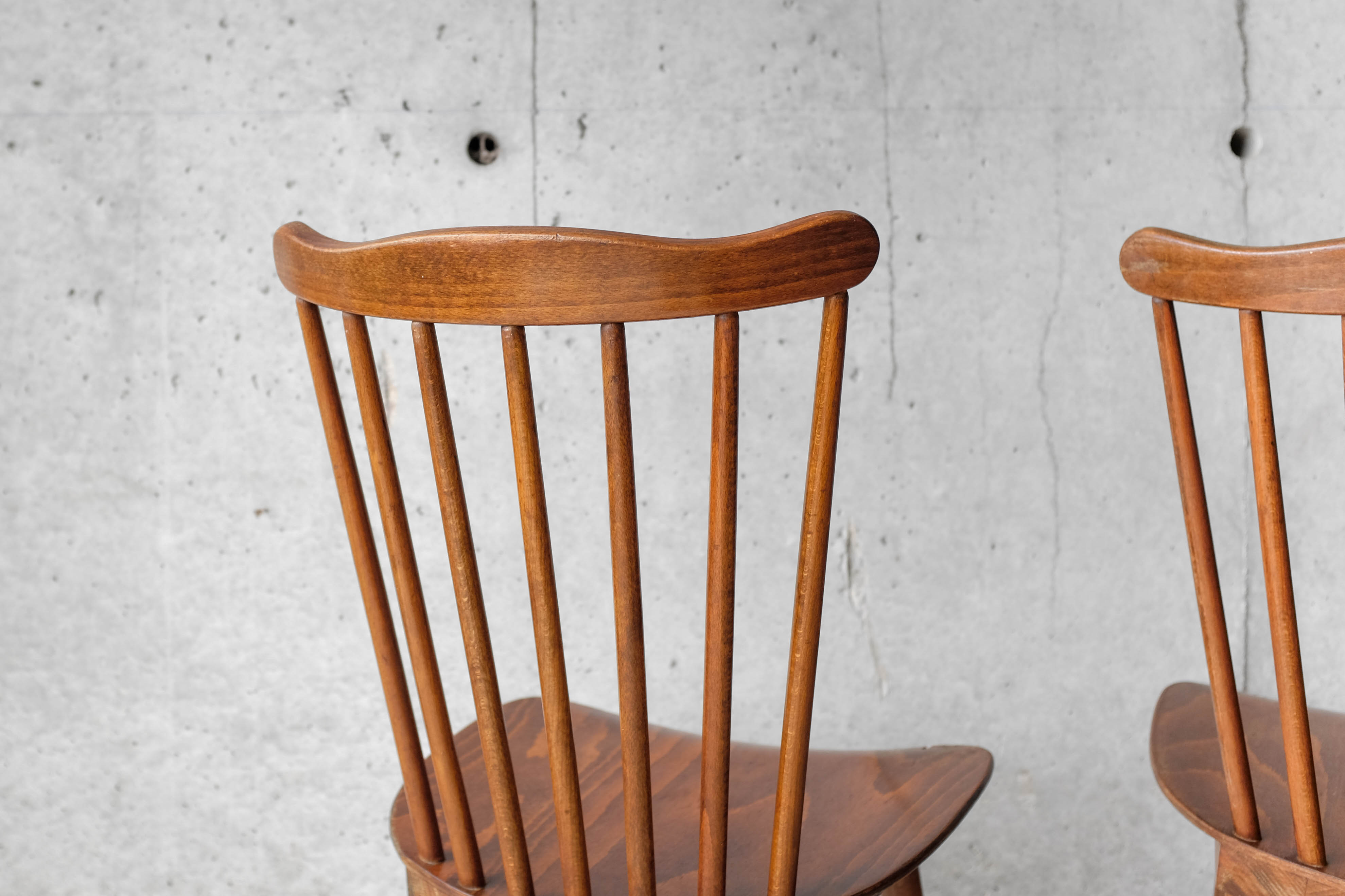 Set of 4 bistro chairs "Menuet" years 60/70