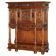 Armoire Louis XIII Revival en noyer et marbre