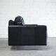 Vintage black leather sofa from Lavalina