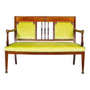 Canapé soigné en velours