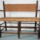 Banc en paille