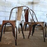 Set of 4 chairs Tolix A Xavier Pauchard 1930