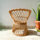 Pair of vintage rattan children's armchairs