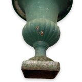 Vase Medici Late XIXth enamel Green