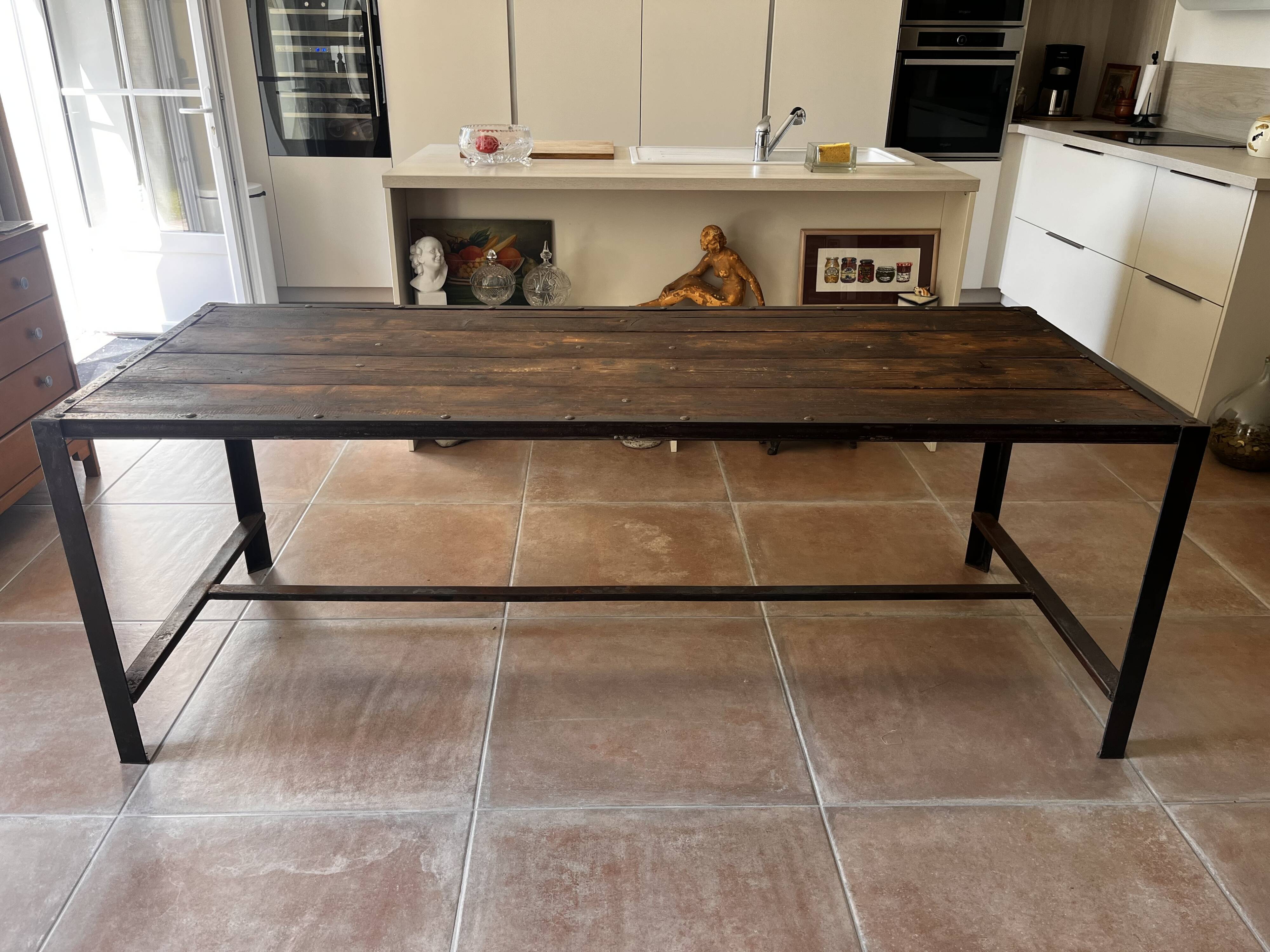 Industrial table 200x79