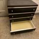 Wenge and silver bedside tables, Belgium, 1960
