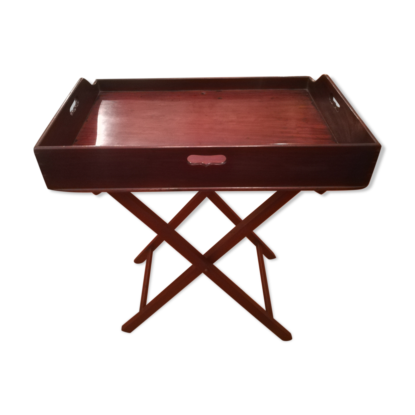 Mahogany butler folding table