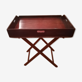 Mahogany butler folding table