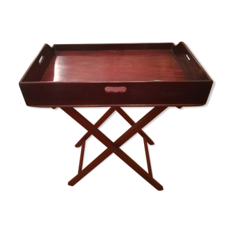 Mahogany butler folding table