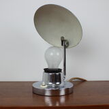 Big bauhaus brass table lamp, 1930