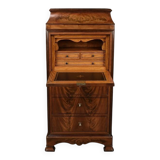 Small Secretary/Chiffonier in Mahogany Burl and Lemonwood – 1900