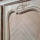 3 door wardrobe in natural wood