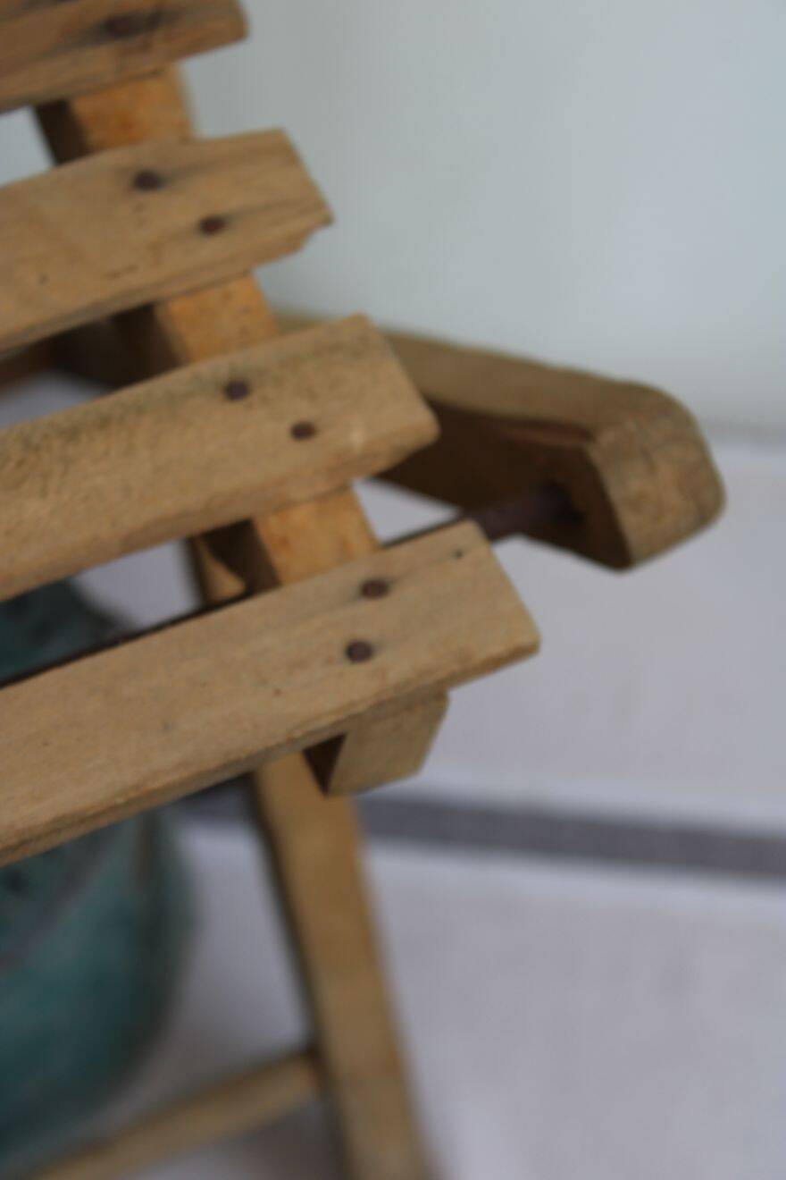 Chaise enfant pliante en bois