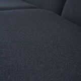Set of 4 comfortable black vintage design armchairs