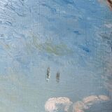 Oil on panel Etretat