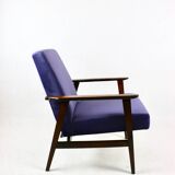 Fauteuil Vintage Renard Violet Indigo, 1970s