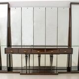 Guglielmo Ulrich Mid-Century Modern Italian Walnut Mirrored Sideboard, 1940